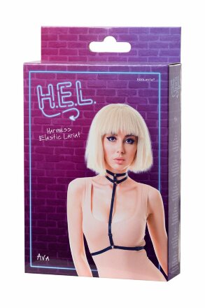 Черная портупея H.E.L. Ava 