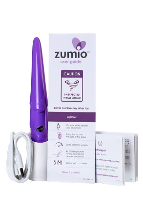 Фиолетовый стимулятор клитора с ротацией Zumio S 