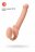 Телесный безремневой страпон Silicone Bendable Strap-On M 