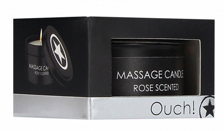 Массажная свеча с ароматом розы Massage Candle 