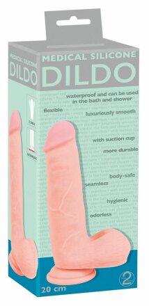 Фаллоимитатор Medical Silicone Dildo - 20 см. 
