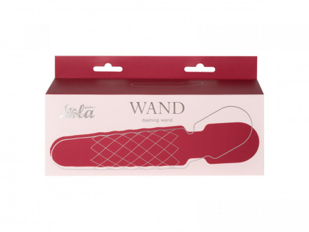 Красный вибромассажер Dashing Wand - 21 см. 