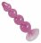 Розовый анальный стимулятор-ёлочка Anal Beads - 13 см. 