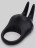 Черное эрекционное виброкольцо Sensation Rechargeable Vibrating Rabbit Love Ring 