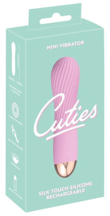 Розовый мини-вибратор Cuties 2.0 - 12,5 см. 