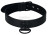 Черный ошейник Bondage Fetish Black Matt Collar With Leash с цепочкой-поводком 