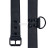 Черный ошейник Bondage Fetish Black Matt Collar With Leash с цепочкой-поводком 