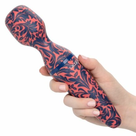 Сине-оранжевый вибромассажер Naughty Bits W.I.L.F Wand I d Like to Fuck 