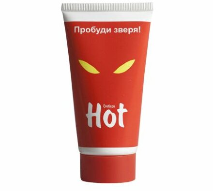 Возбуждающая гель-смазка HOT с женьшенем - 50 мл. 