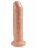 Телесный необрезанный фаллоимитатор на присоске 7&quot; Uncut Cock - 19,1 см.  