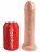 Телесный необрезанный фаллоимитатор на присоске 7&quot; Uncut Cock - 19,1 см.  