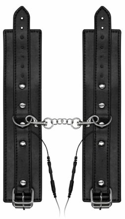 Черные наручники с электростимуляцией Electro Handcuffs 