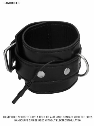 Черные наручники с электростимуляцией Electro Handcuffs 