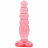 Розовая анальная пробка Crystal Jellies 5&quot; Anal Delight - 14 см. 