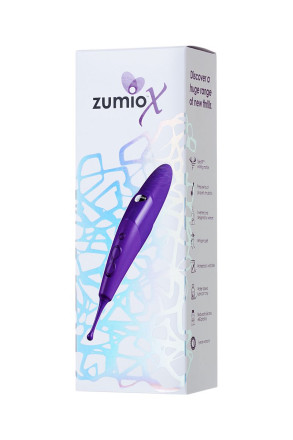 Фиолетовый стимулятор клитора с ротацией Zumio X 