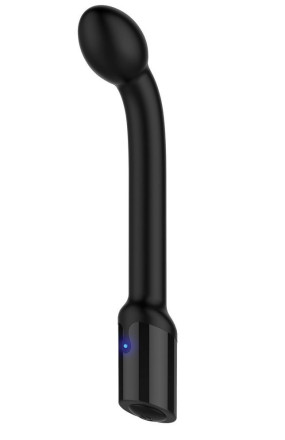 Черный вибростимулятор простаты Rechargeable Prostate Probe - 21,7 см. 