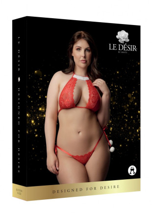 Пикантный комплект белья Snow Angel Lace Lingerie Set 