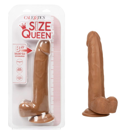 Коричневый фаллоимитатор Size Queen 8  - 25,5 см. 