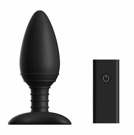 Чёрная вибровтулка NEXUS ACE LARGE с дистанционным управлением - 14 см. 