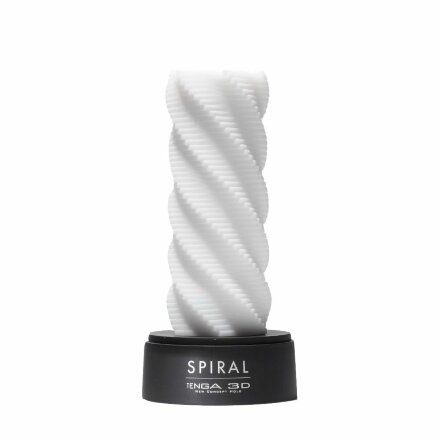 Белый 3D мастурбатор SPIRAL 