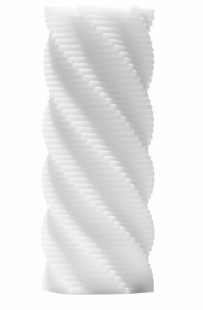 Белый 3D мастурбатор SPIRAL 