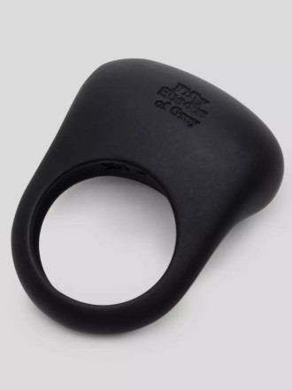 Черное эрекционное виброкольцо Sensation Rechargeable Vibrating Love Ring 