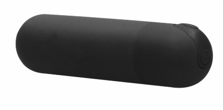 Черная перезаряжаемая вибропуля 7 Speed Rechargeable Bullet - 7,7 см. 