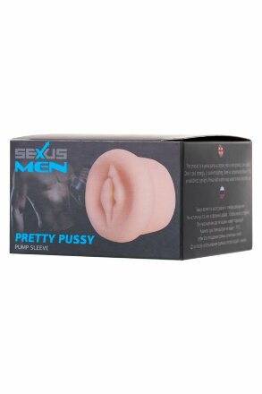 Телесная насадка-вагина на помпу PRETTY PUSSY 