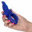 Синее перезаряжаемое эрекционное кольцо Silicone Rechargeable Dual Pleaser Enhancer 
