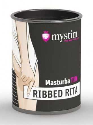 Компактный мастурбатор MasturbaTIN Ribbed Rita 