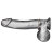 Стальное эрекционное кольцо STEEL COCK RING - 3.5 см. 