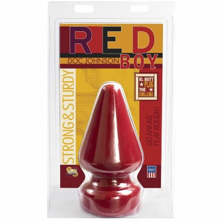 Огромная анальная пробка Red Boy The Challenge Butt Plug - 23 см. 