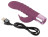 Фиолетовый вибратор-кролик с ребрышками Rabbit Vibe - 16 см. 