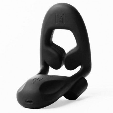 Черное технологичное эрекционное кольцо MysteryVibe Tenuto 
