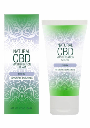 Крем для мастурбации для мужчин Natural CBD Masturbation Cream For Him - 50 мл. 