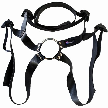 Страпон Harness Realistic с розовой головкой - 20,5 см. 