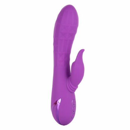 Фиолетовый вибратор-кролик Valley Vamp - 21,5 см. 