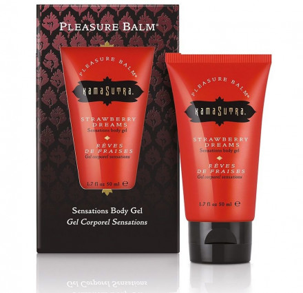 Гель Pleasure Balm Sensations STRAWBERRY DREAMS с ароматом клубники - 50 мл. 