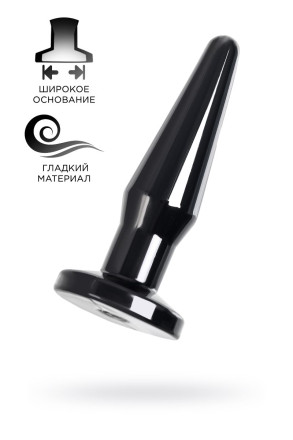 Черная анальная втулка Gemini α - 12 см. 