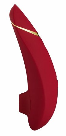 Красный бесконтактный клиторальный стимулятор Womanizer Premium 