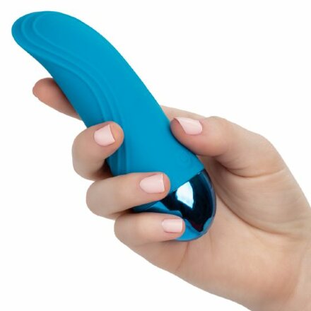 Голубой мини-вибратор Tremble Tickle - 12,75 см. 