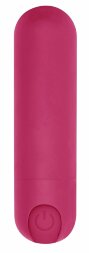 Розовая перезаряжаемая вибропуля 7 Speed Rechargeable Bullet - 7,7 см.