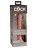 Телесный фаллоимитатор 7  Silicone Dual Density Cock - 21 см. 