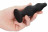 Черная анальная пробка Bubble Butt Plug - 11,6 см. 