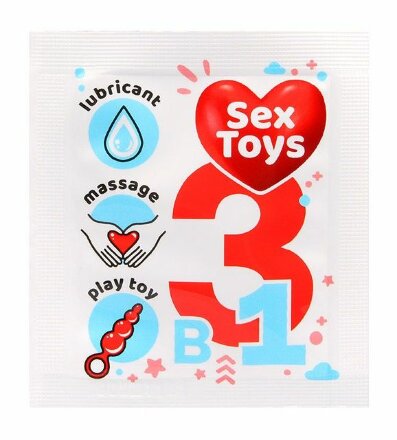 Гель-лубрикант на водной основе Sex Toys - 4 гр. 
