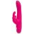 Розовый перезаряжаемый вибратор Rabbit Slimline Curve Rechargeable - 24 см. 