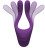 Фиолетовый вибростимулятор Bendable Multi Erogenous Zone Massager with Remote 