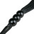 Черная силиконовая плеть Silicone Whip - 32 см. 
