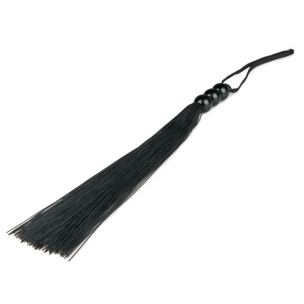 Черная силиконовая плеть Silicone Whip - 32 см. 