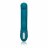 Бирюзовый вибратор с изогнутой головкой Jack Rabbit Signature Silicone Rocking &quot;G&quot; Rabbit - 20 см. 
